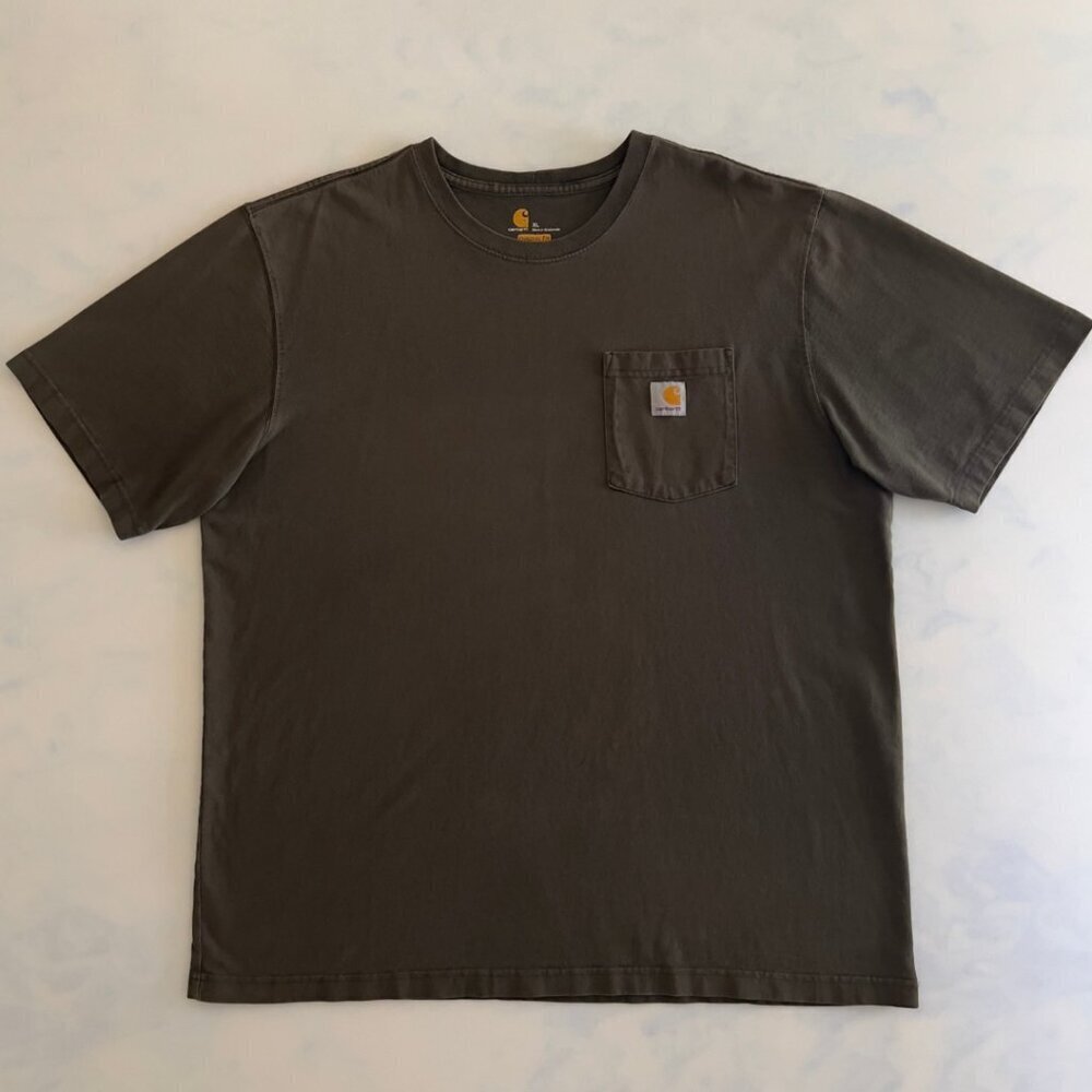 Carhartt 100% Cotton Signature Pocket Short Sleeve Tee Shirt